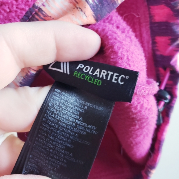 The North Face Denali Pink Ikat Full Zip Fleece Sweater Jacket - Picture 8 of 8